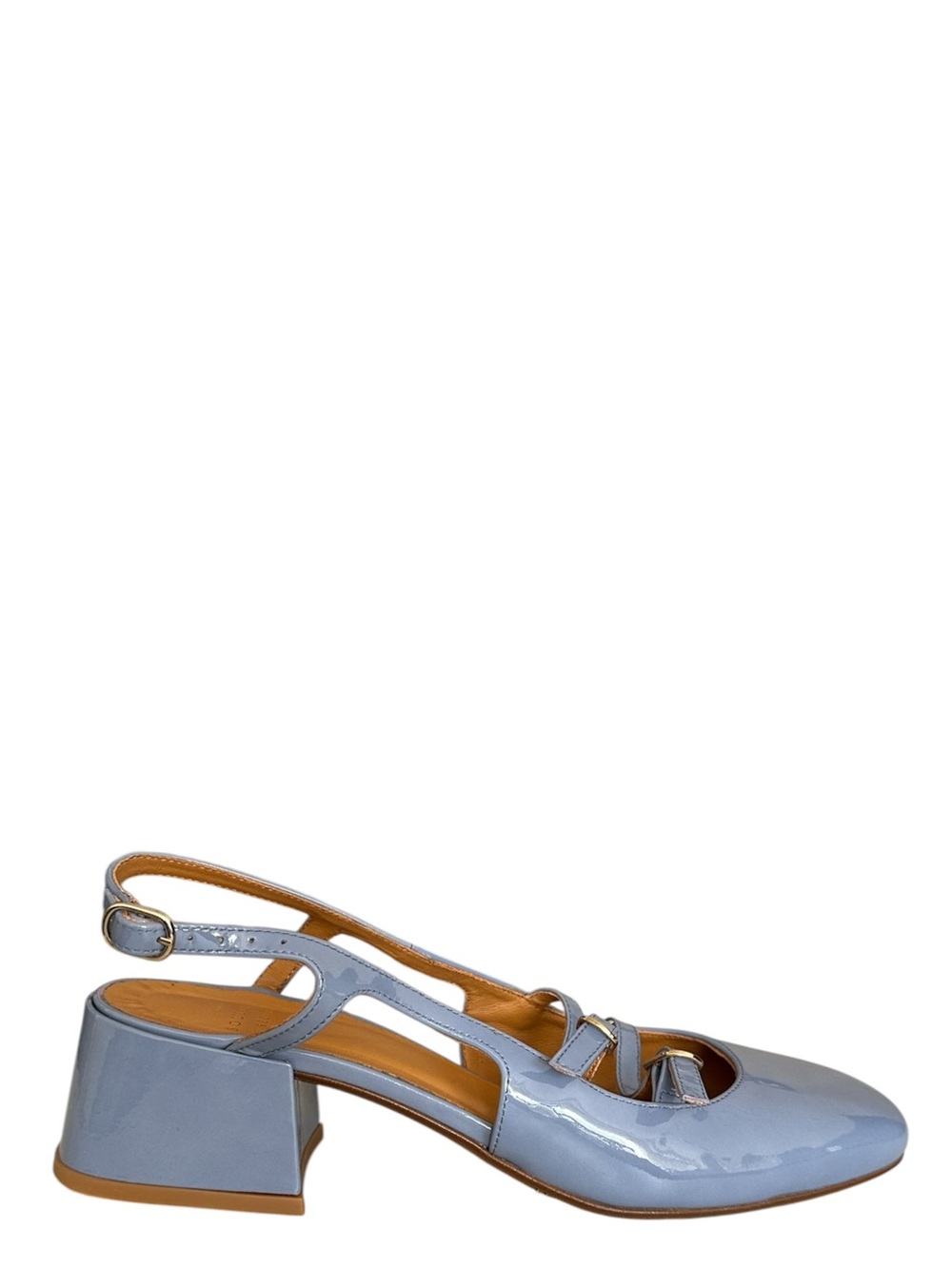 Sezane Paula Babies Patent Sky Blue